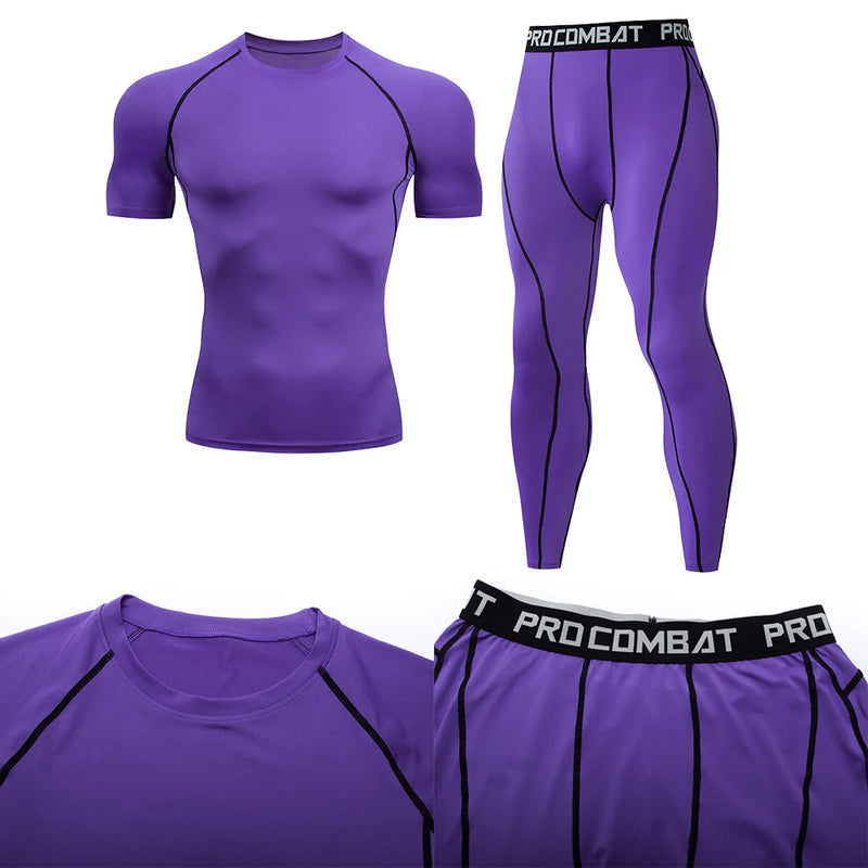 Conjunto Camiseta  e Calça Termica de Compressão.