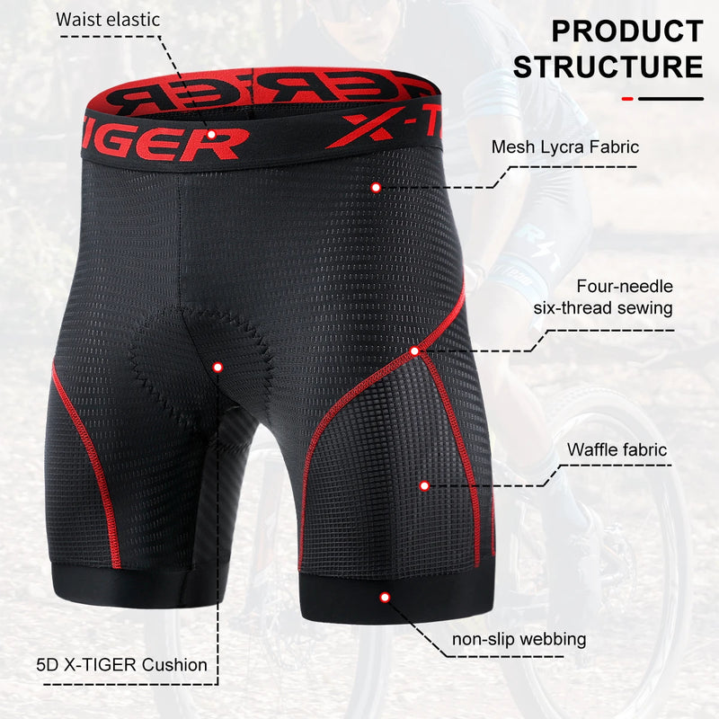 SHORT DE CICLISMO COM ALMOFADA DE GEL