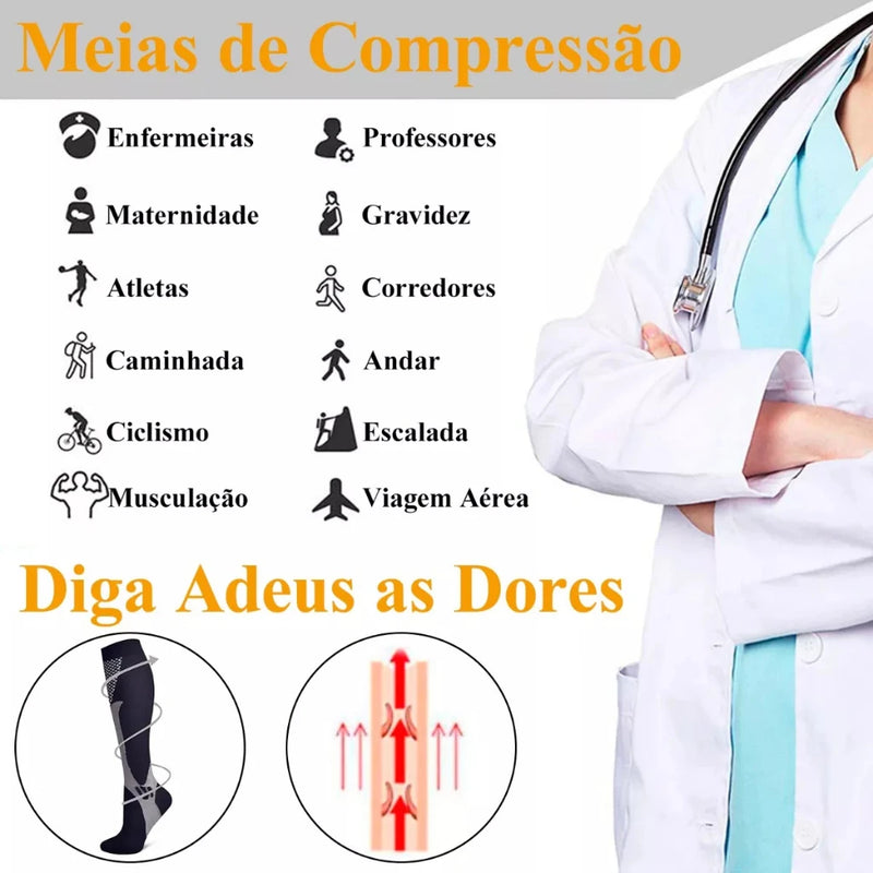 Meias De Compressão Elástica.